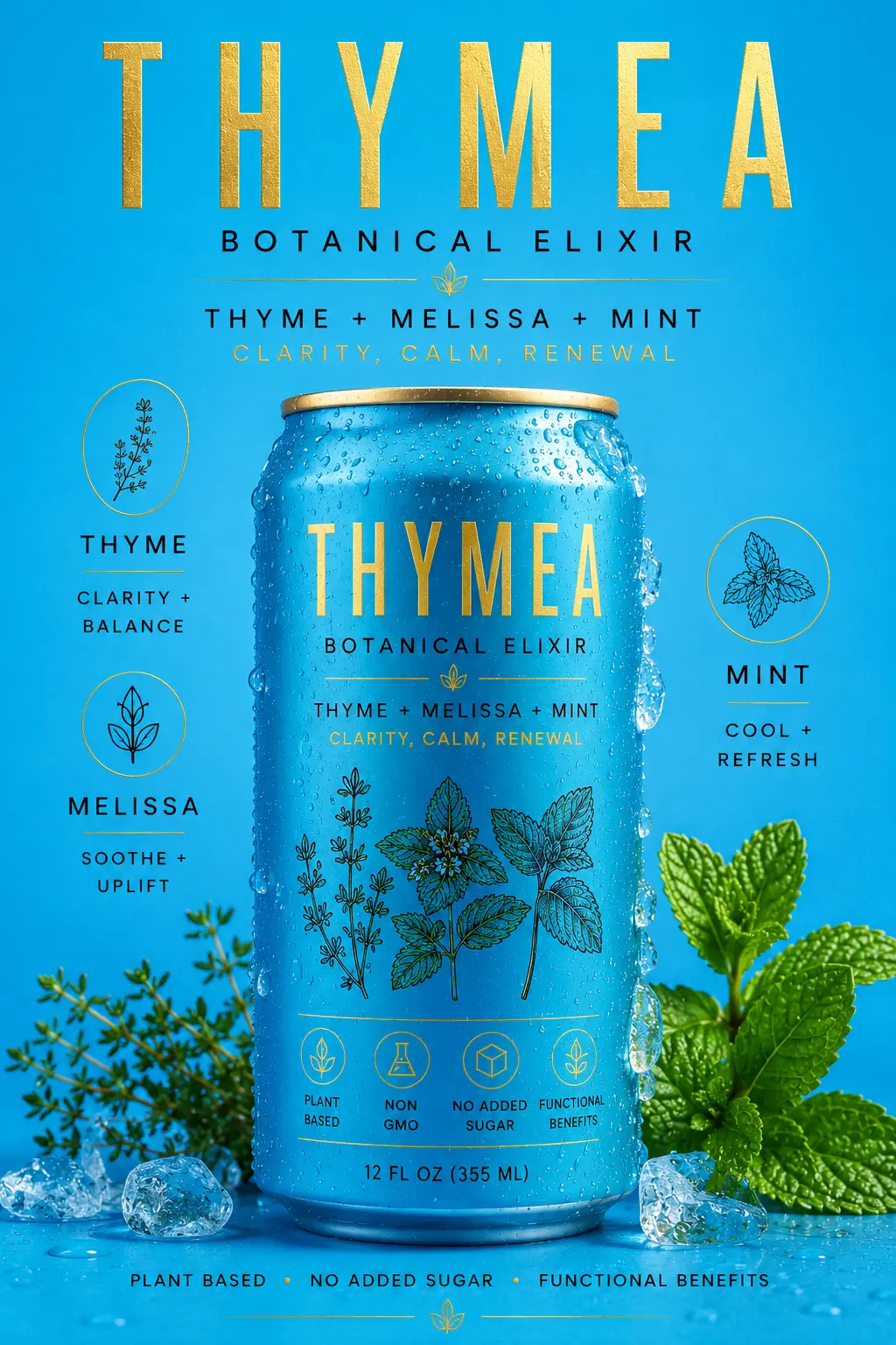 Thymea Mint botanical elixir can